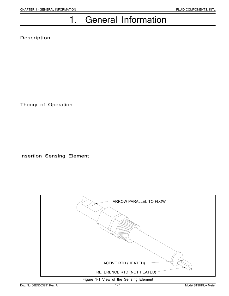 Fluid Components International ST98 Manual General Information User Manual | 4 pages