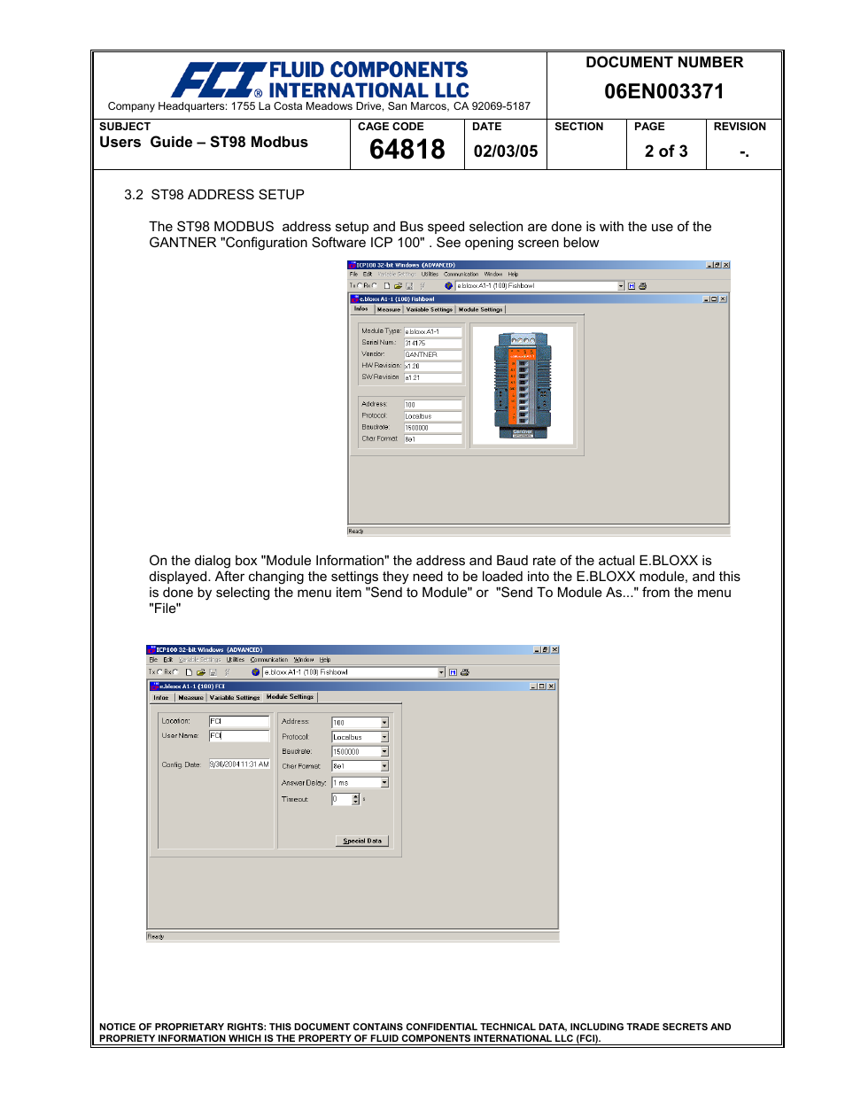 Fluid Components International ST98 Modbus Module ebloxx A1-1 User Manual | Page 2 / 3