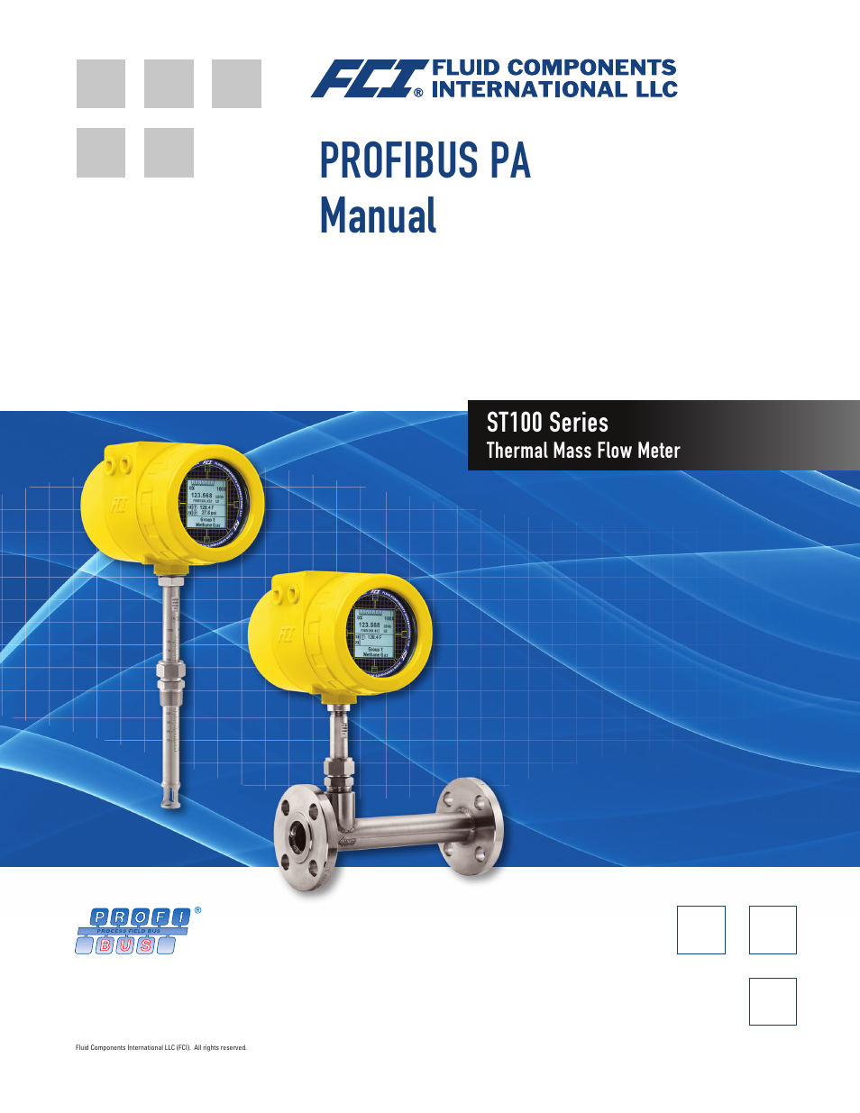 Fluid Components International ST100 Series PROFIBUS PA User Manual | 36 pages