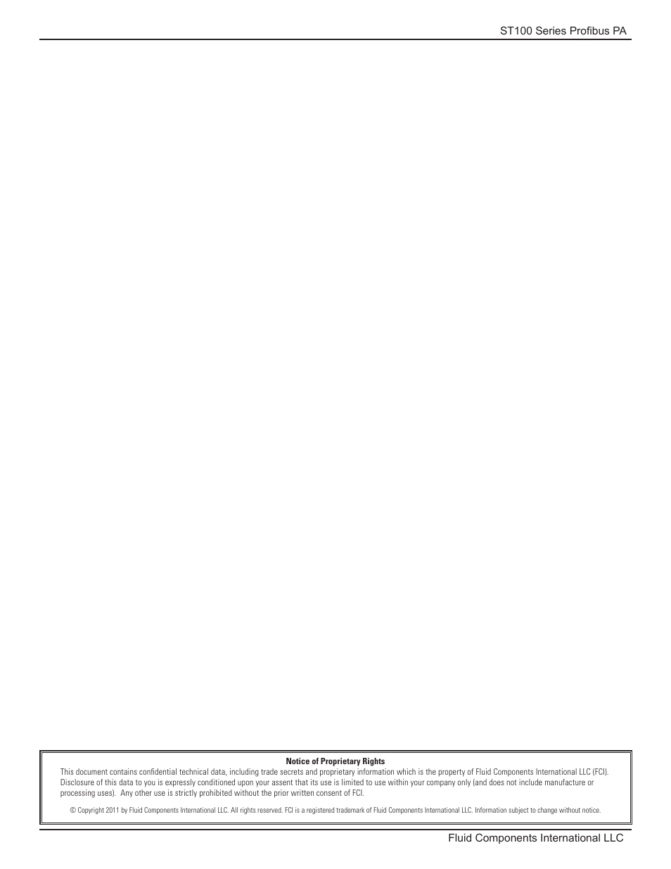 Fluid Components International ST100 Series PROFIBUS PA User Manual | Page 2 / 36