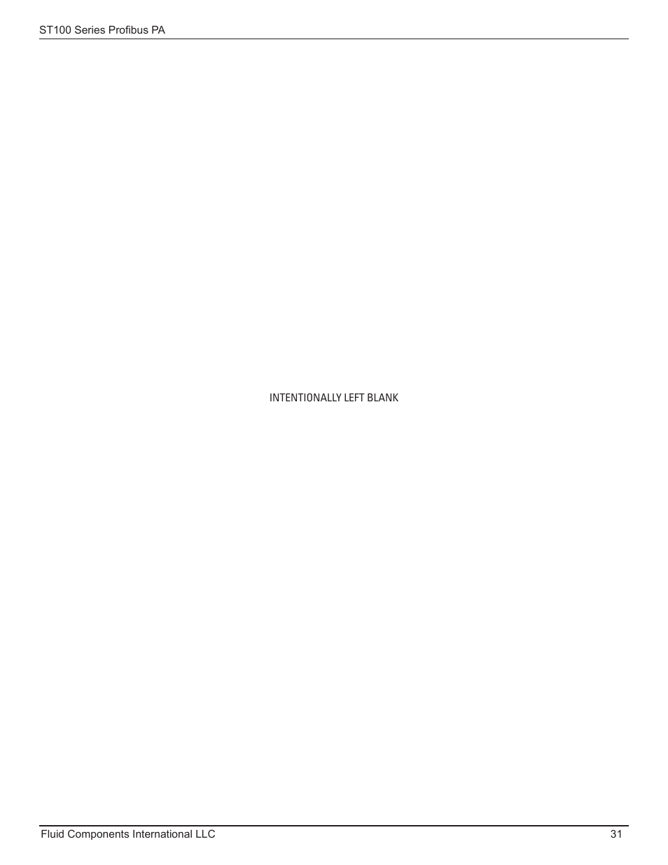 Fluid Components International ST100 Series PROFIBUS PA User Manual | Page 35 / 36