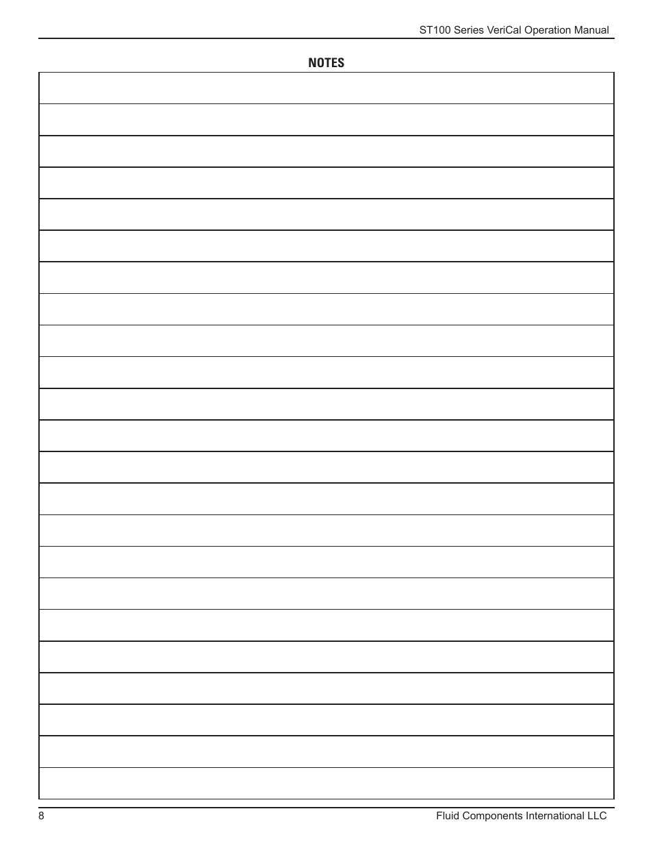 Fluid Components International ST110_ST112_STP110_STP112 VeriCal User Manual | Page 10 / 12