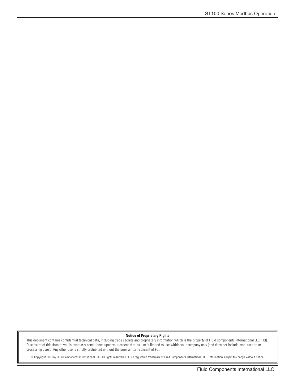 Fluid Components International ST100 Series Modbus User Manual | Page 2 / 16