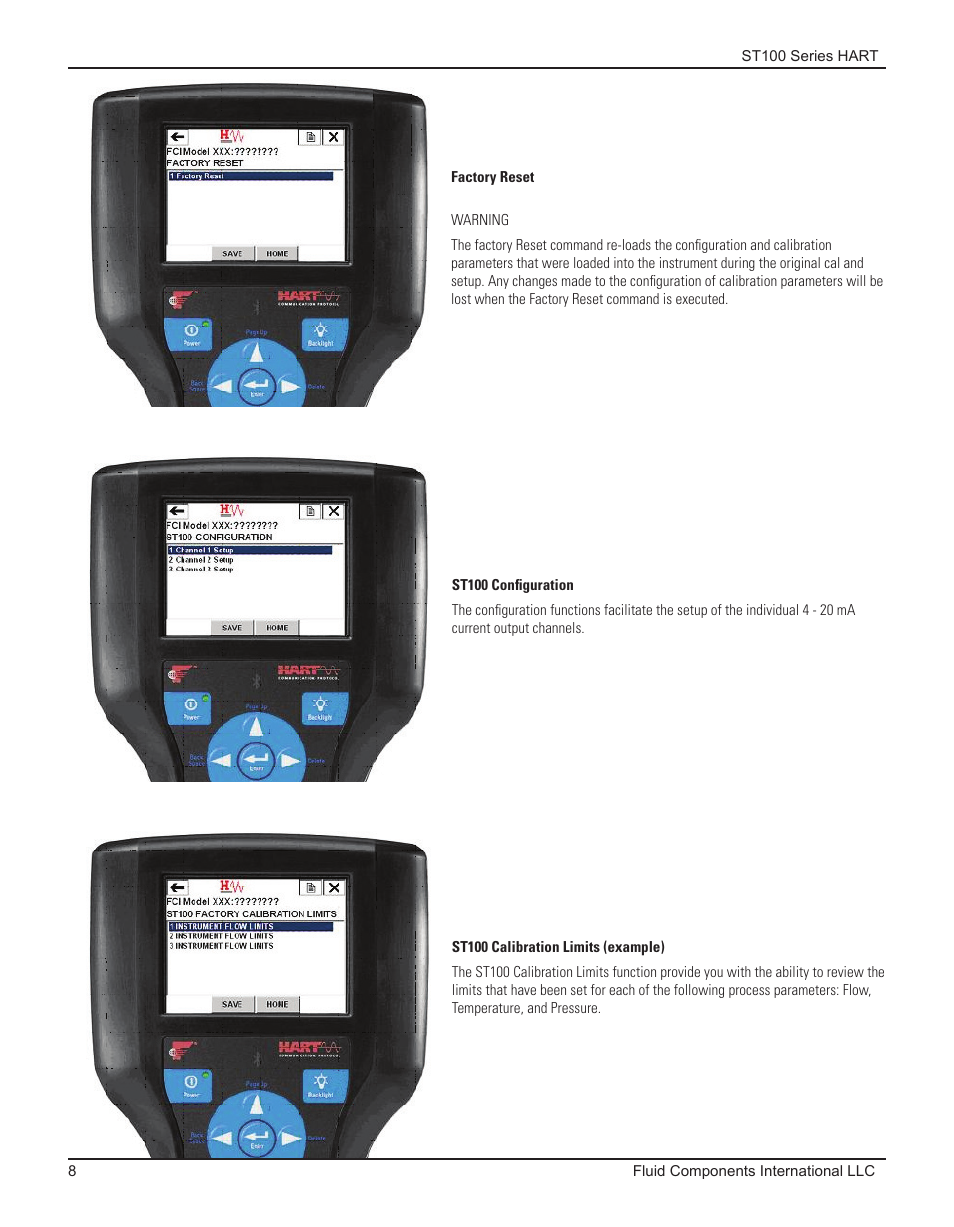 Fluid Components International ST100 Series HART User Manual | Page 12 / 28