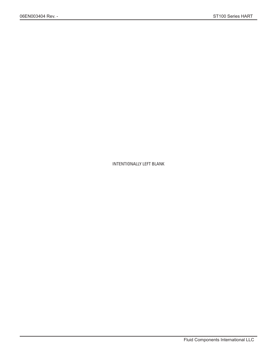 Fluid Components International ST100 Series HART User Manual | Page 26 / 28