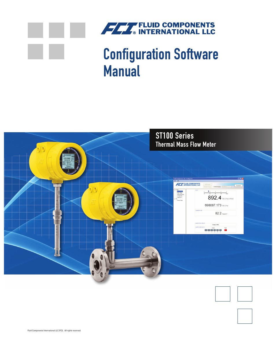 Fluid Components International ST100 Series Configuration Software User Manual | 20 pages