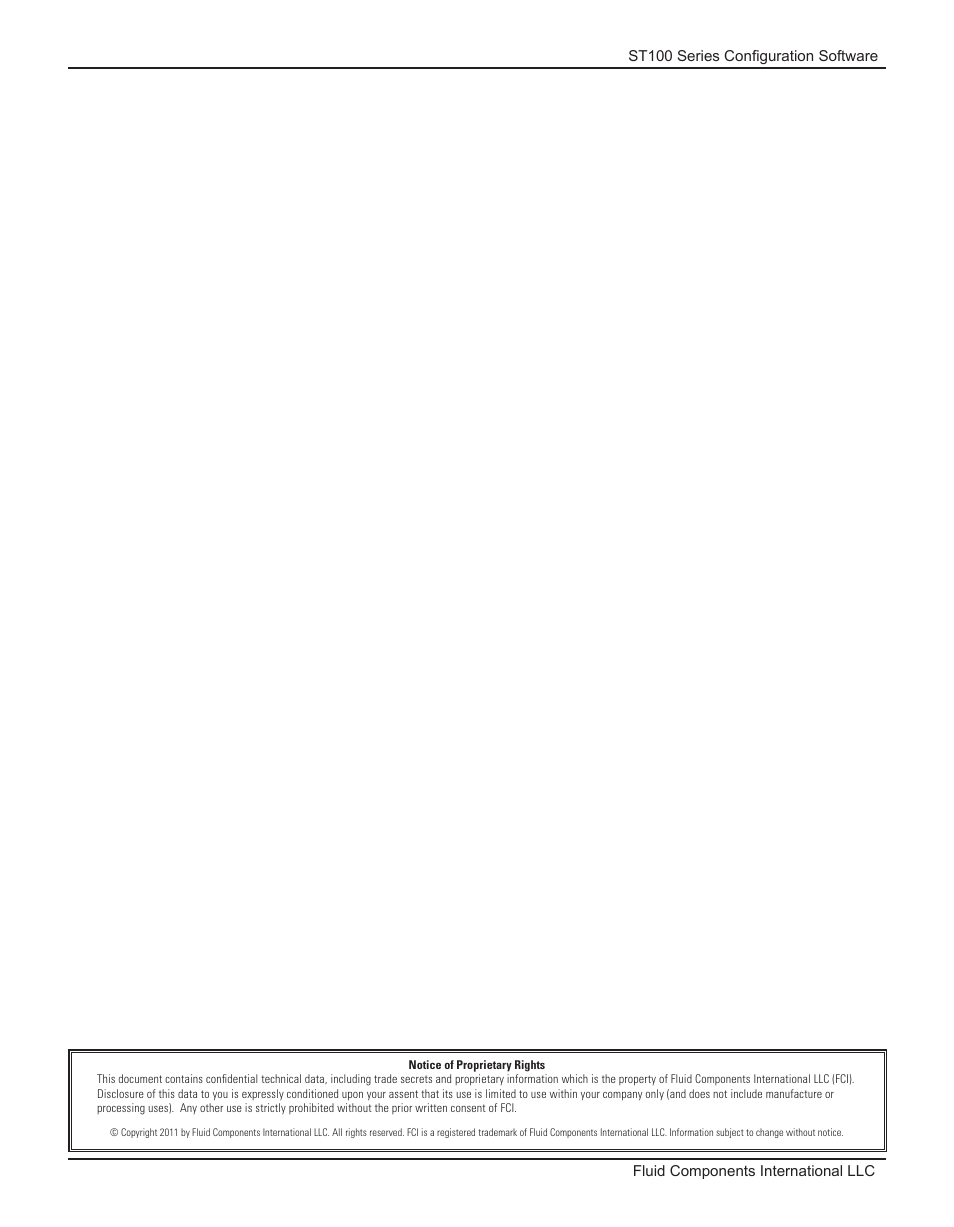 Fluid Components International ST100 Series Configuration Software User Manual | Page 2 / 20