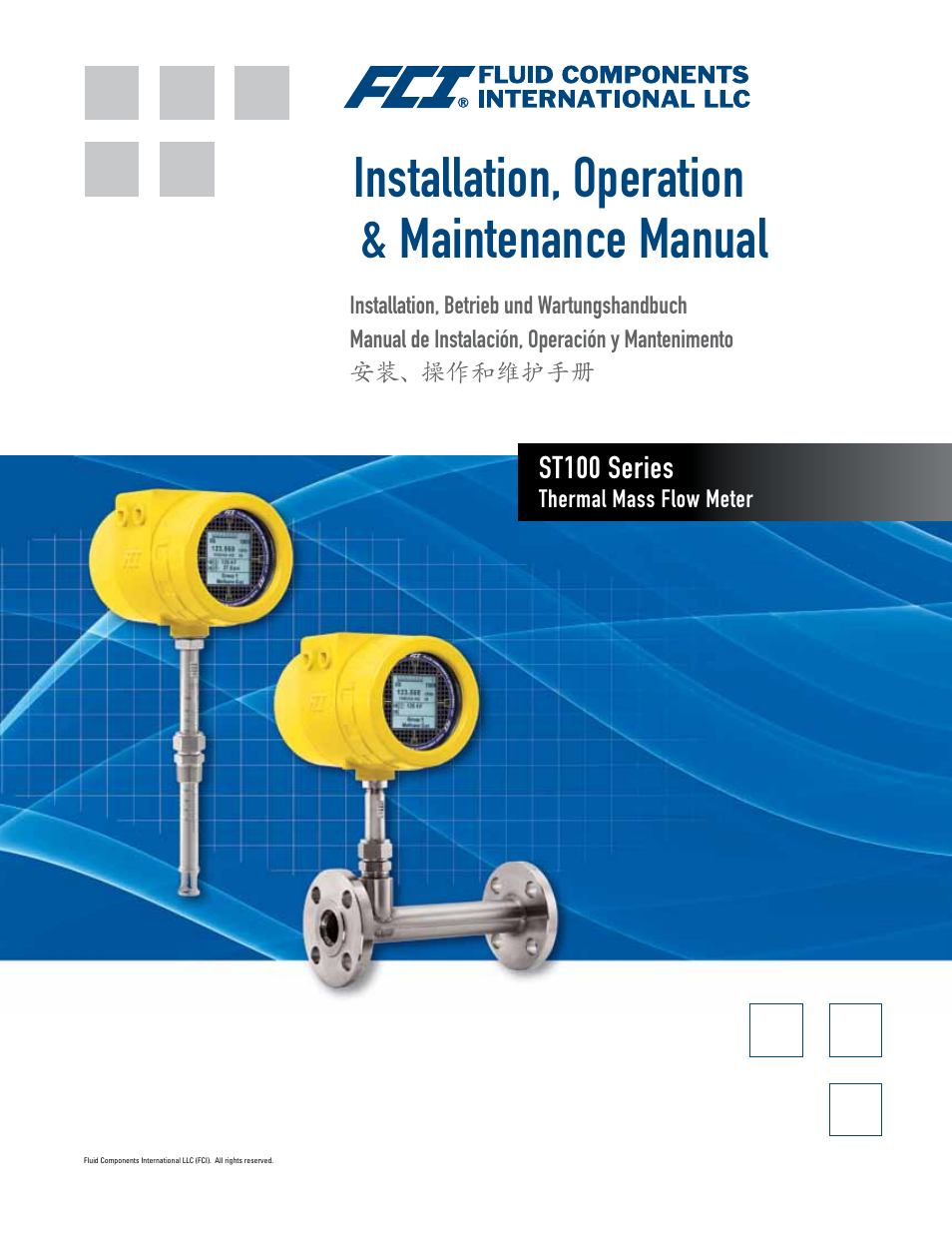 Fluid Components International ST100 Series User Manual | 64 pages