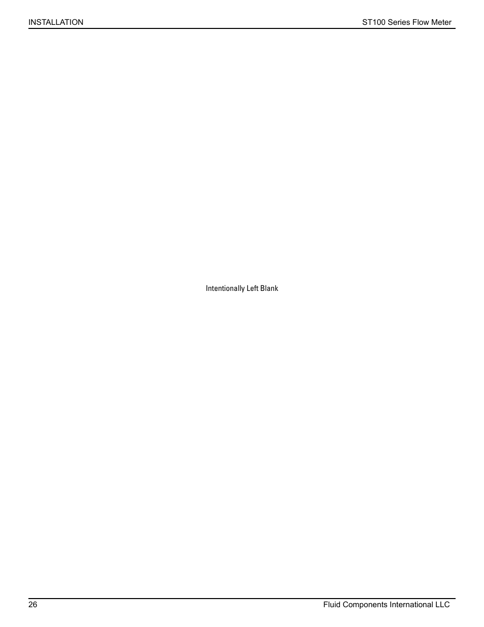Fluid Components International ST100 Series User Manual | Page 30 / 64