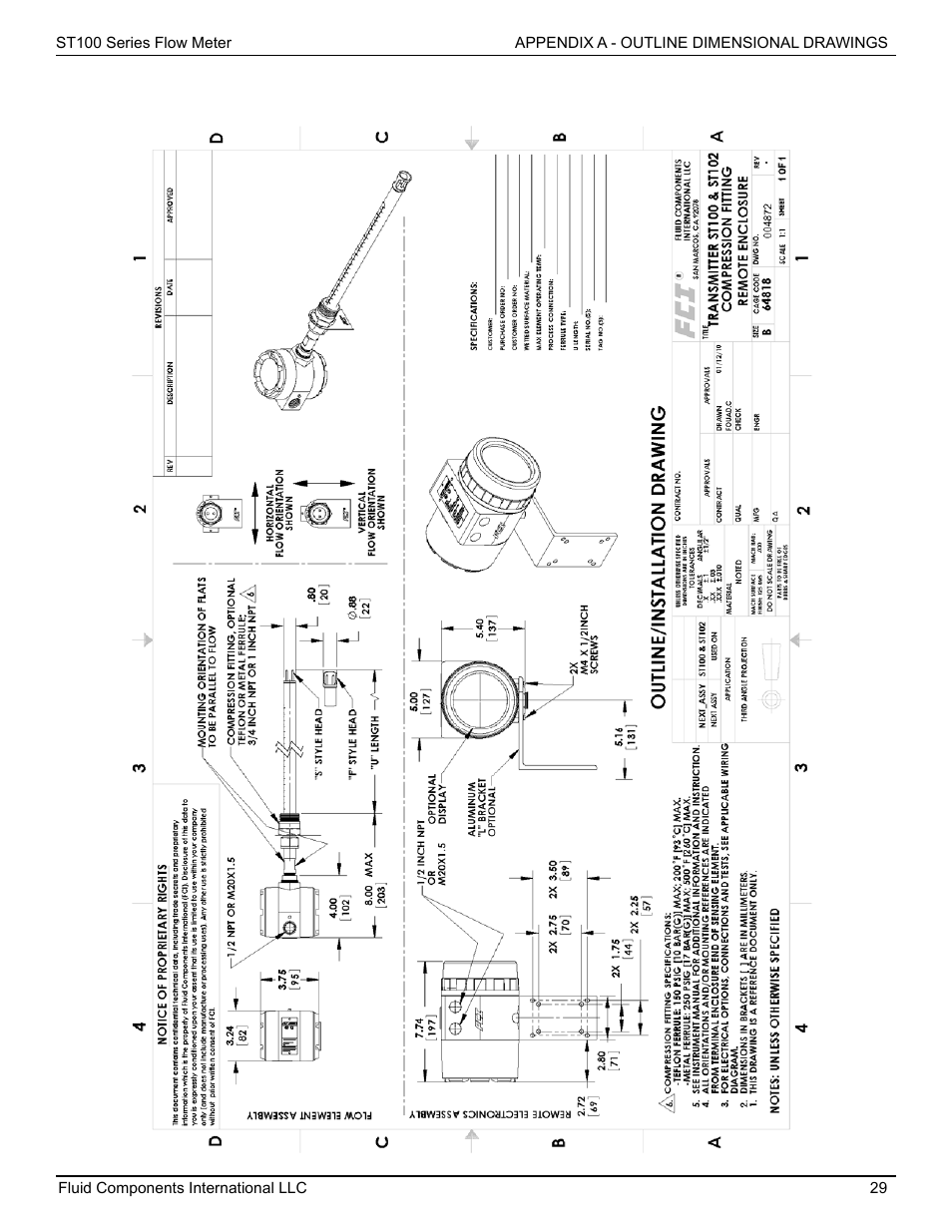 Fluid Components International ST100 Series User Manual | Page 33 / 64