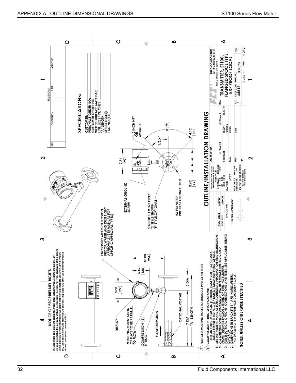 Fluid Components International ST100 Series User Manual | Page 36 / 64