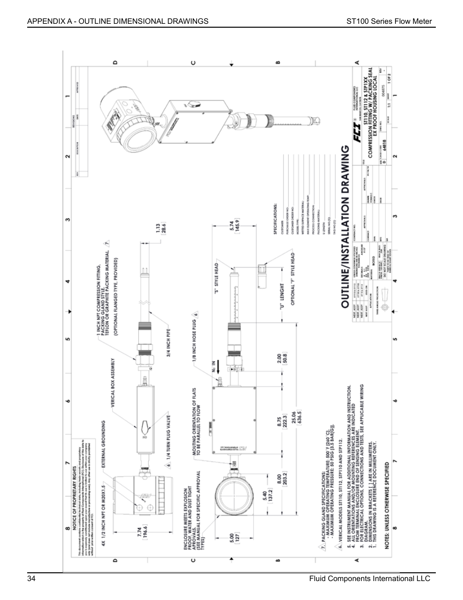 Fluid Components International ST100 Series User Manual | Page 38 / 64