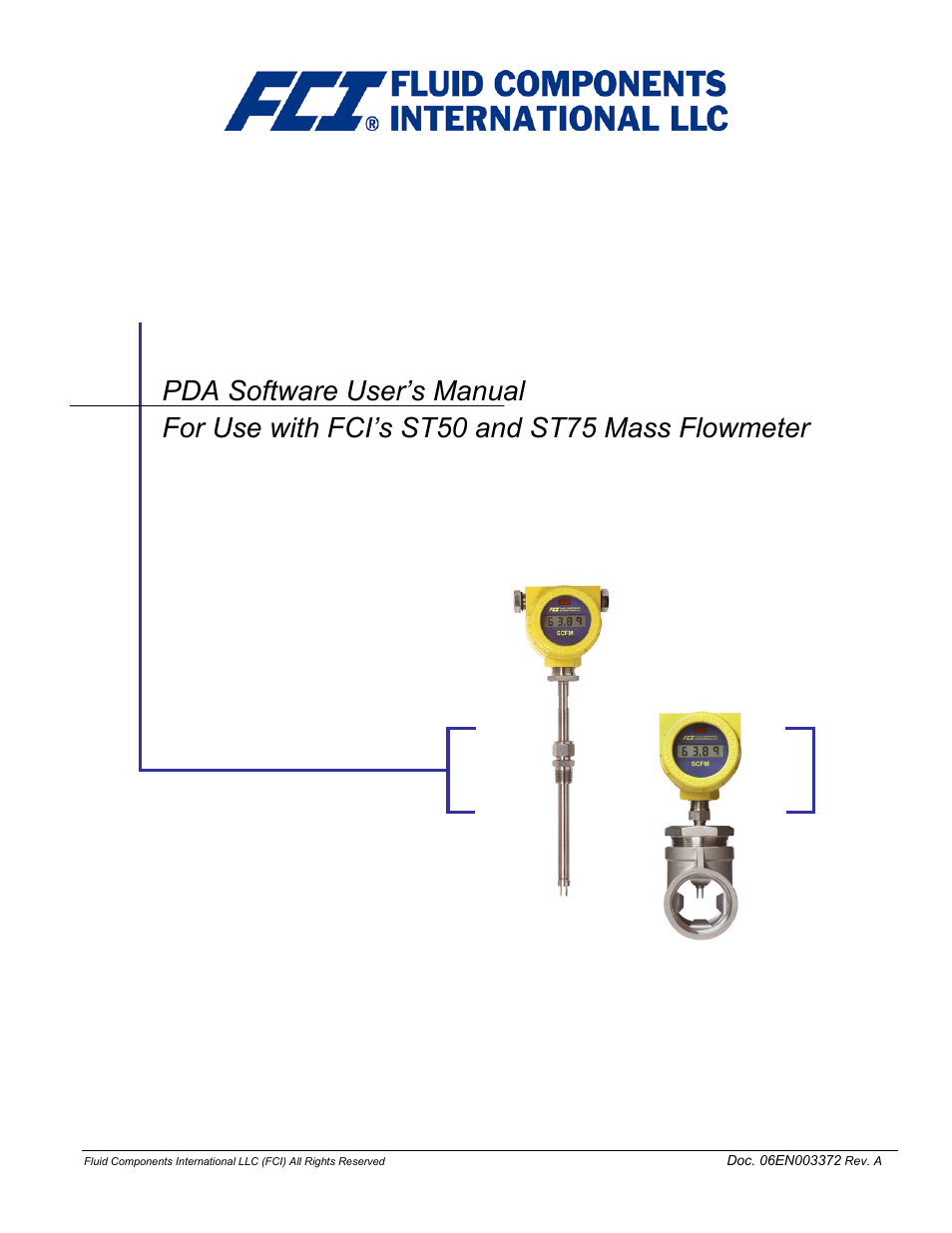Fluid Components International ST75 PDA Software User Manual | 24 pages