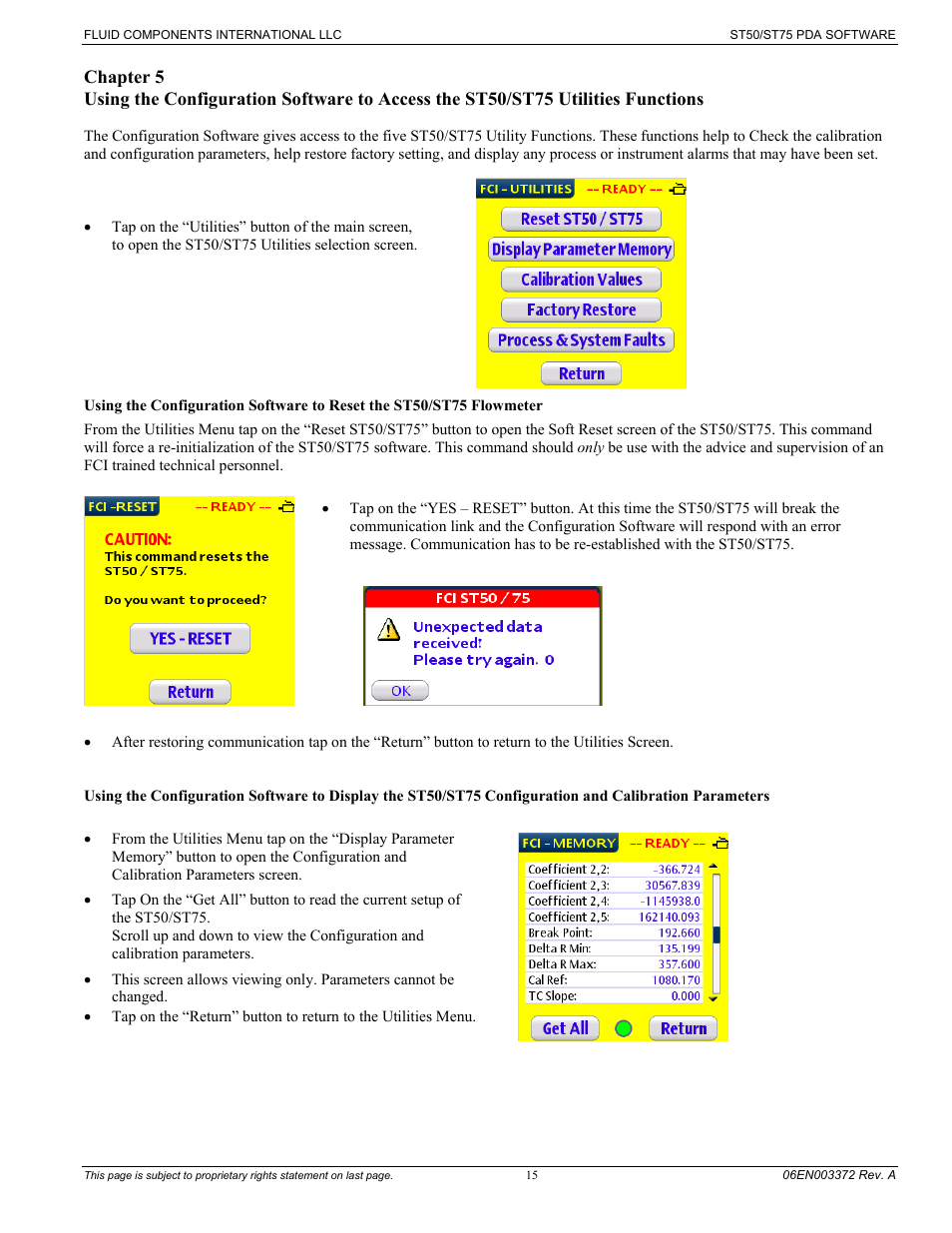 Fluid Components International ST75 PDA Software User Manual | Page 17 / 24