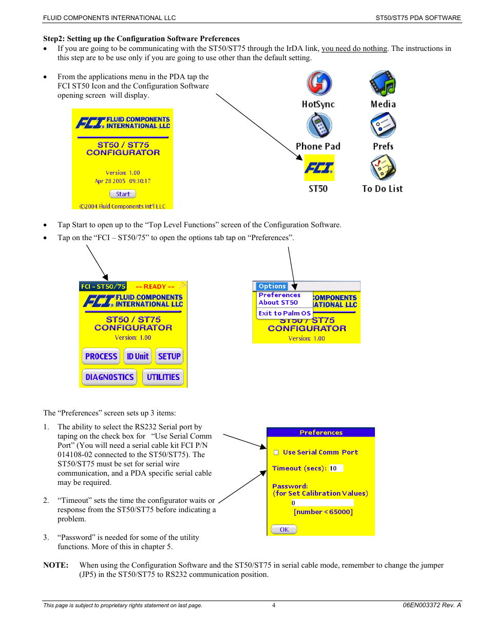 Fluid Components International ST75 PDA Software User Manual | Page 6 / 24