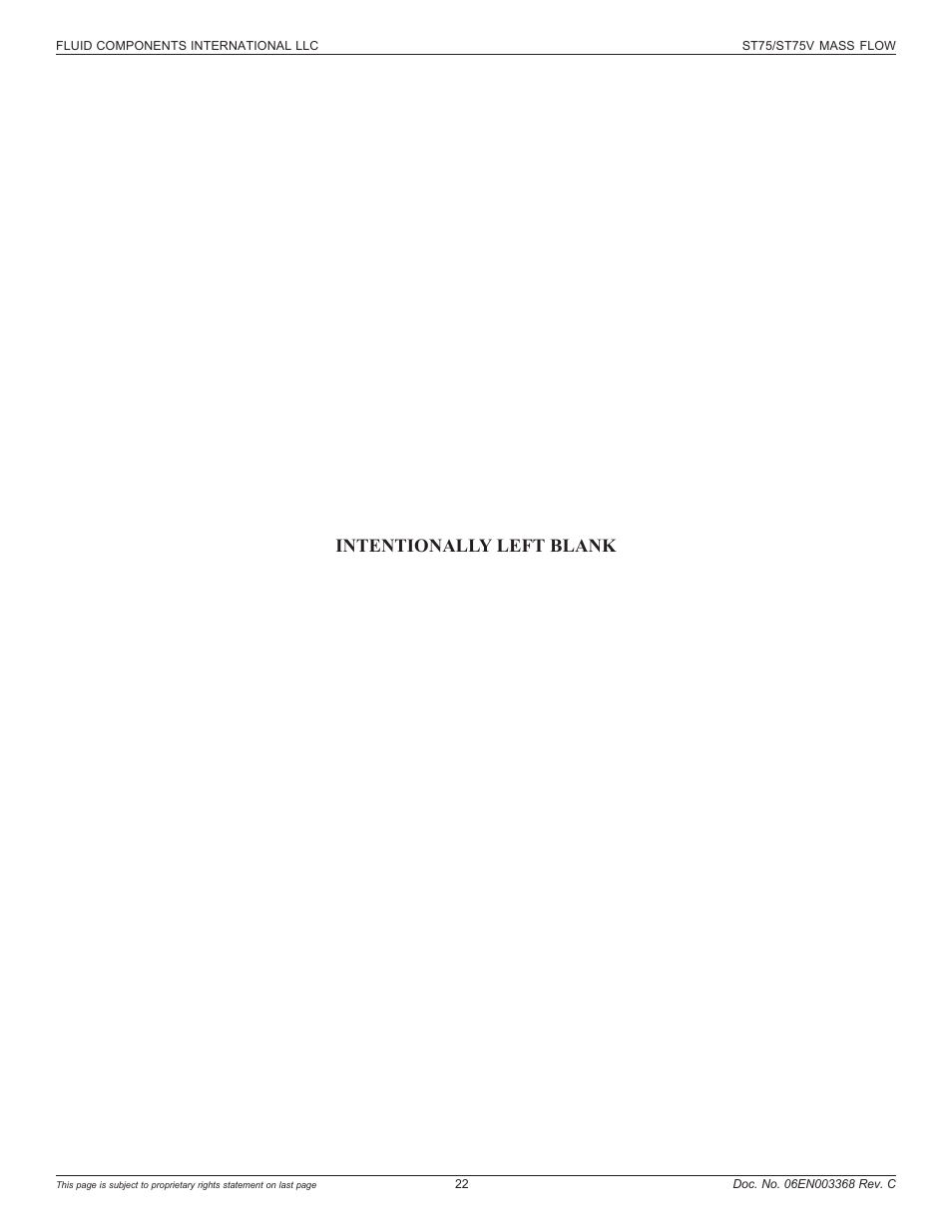Intentionally left blank | Fluid Components International ST75_ST75V User Manual | Page 22 / 40