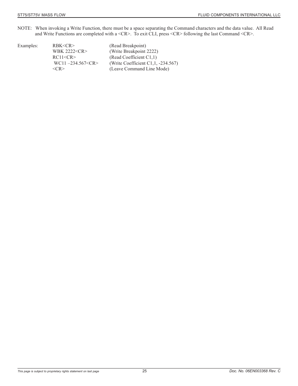 Fluid Components International ST75_ST75V User Manual | Page 25 / 40