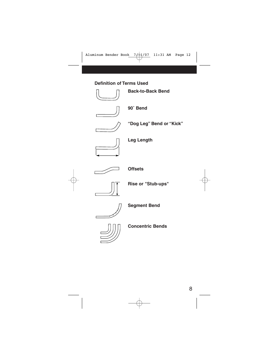 Gardner Bender Hand Bend Guide User Manual | Page 11 / 28