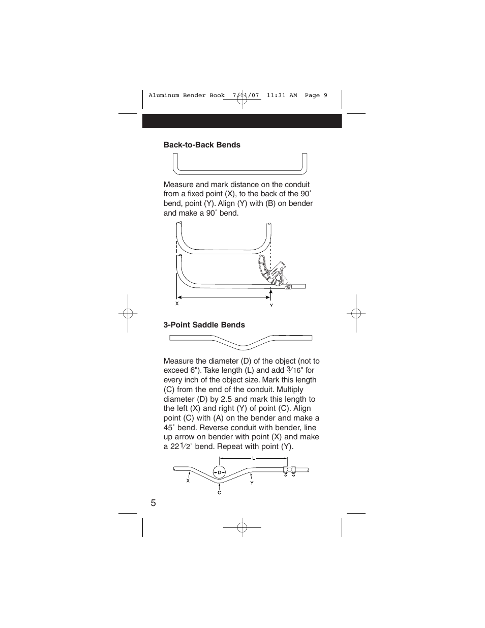 Gardner Bender Hand Bend Guide User Manual | Page 8 / 28