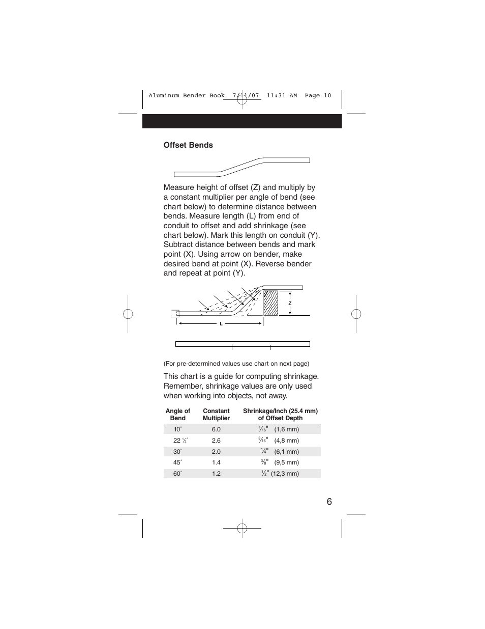 Gardner Bender Hand Bend Guide User Manual | Page 9 / 28
