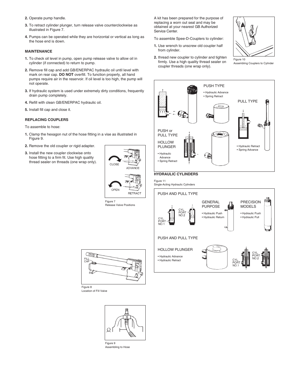 Gardner Bender HYDRAULIC HAND PUMPS AND CYLINDERS User Manual | Page 3 / 4