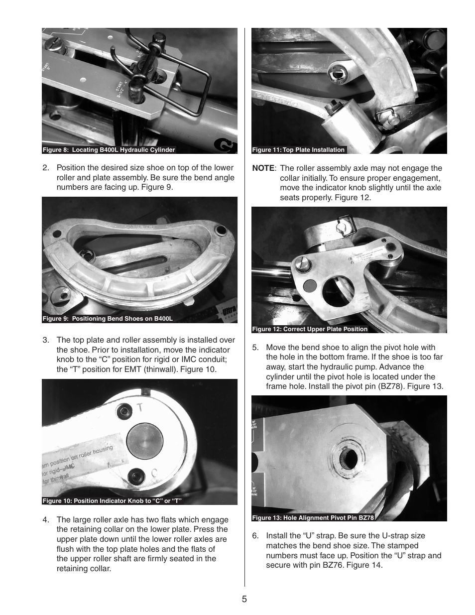 Gardner Bender B400 Series Eegor Hydraulic Benders User Manual | Page 5 / 12