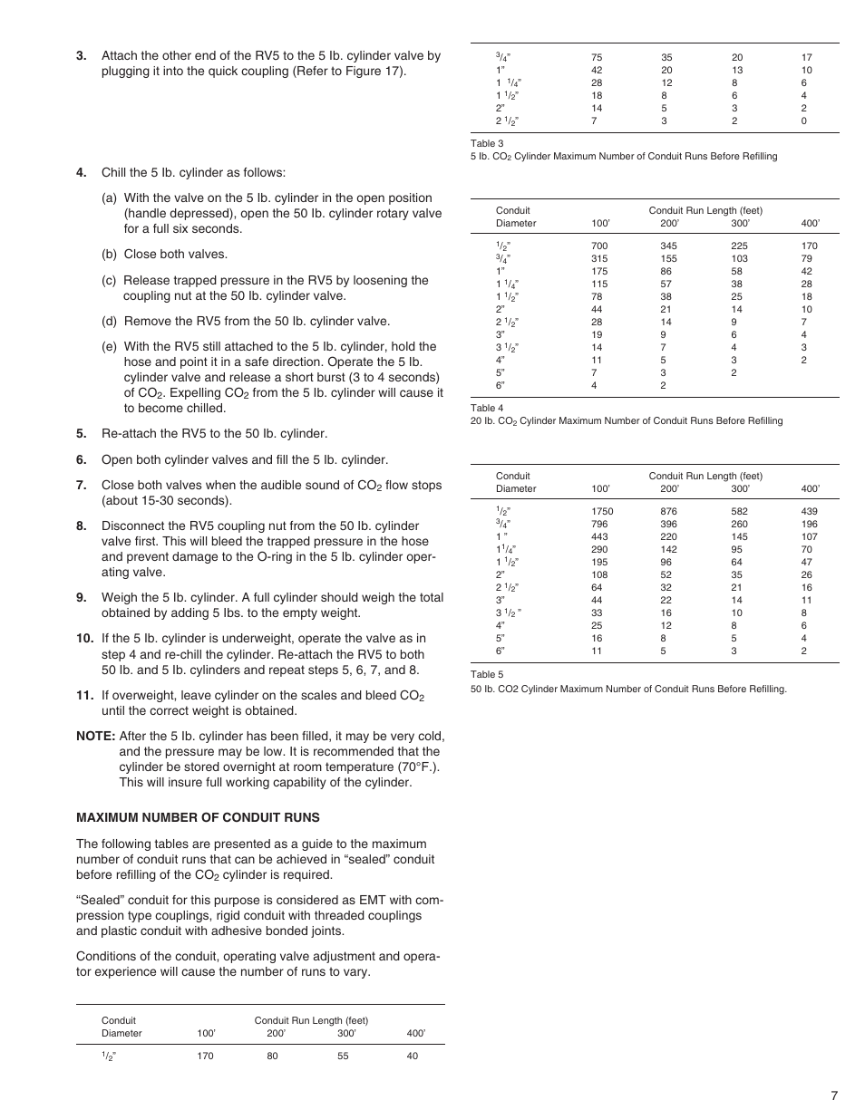 Expelling co | Gardner Bender CO2 CONDUIT FISHING SYSTEMS User Manual | Page 7 / 8