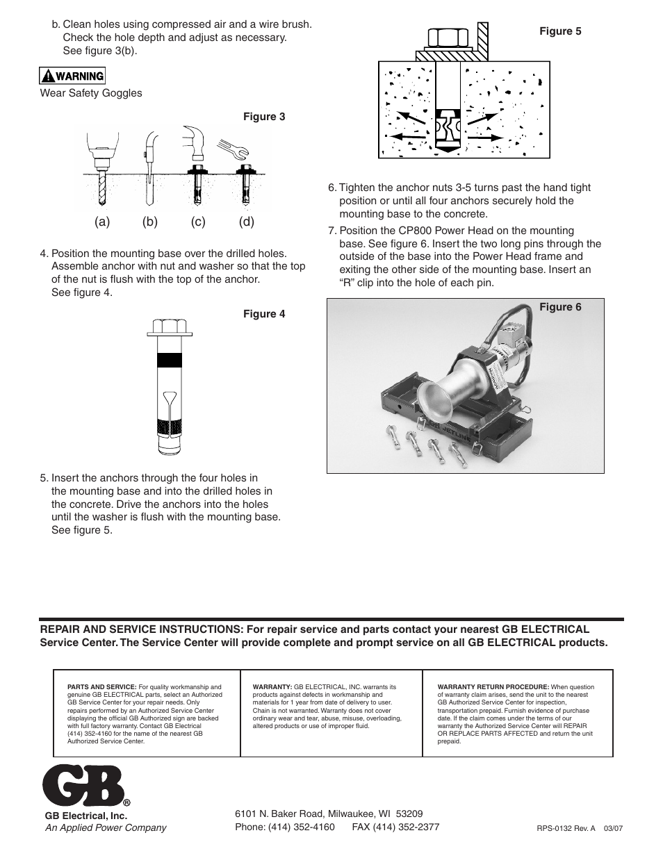 A) (b) (c) (d) | Gardner Bender CP80 Floor Mount Assembly User Manual | Page 2 / 2