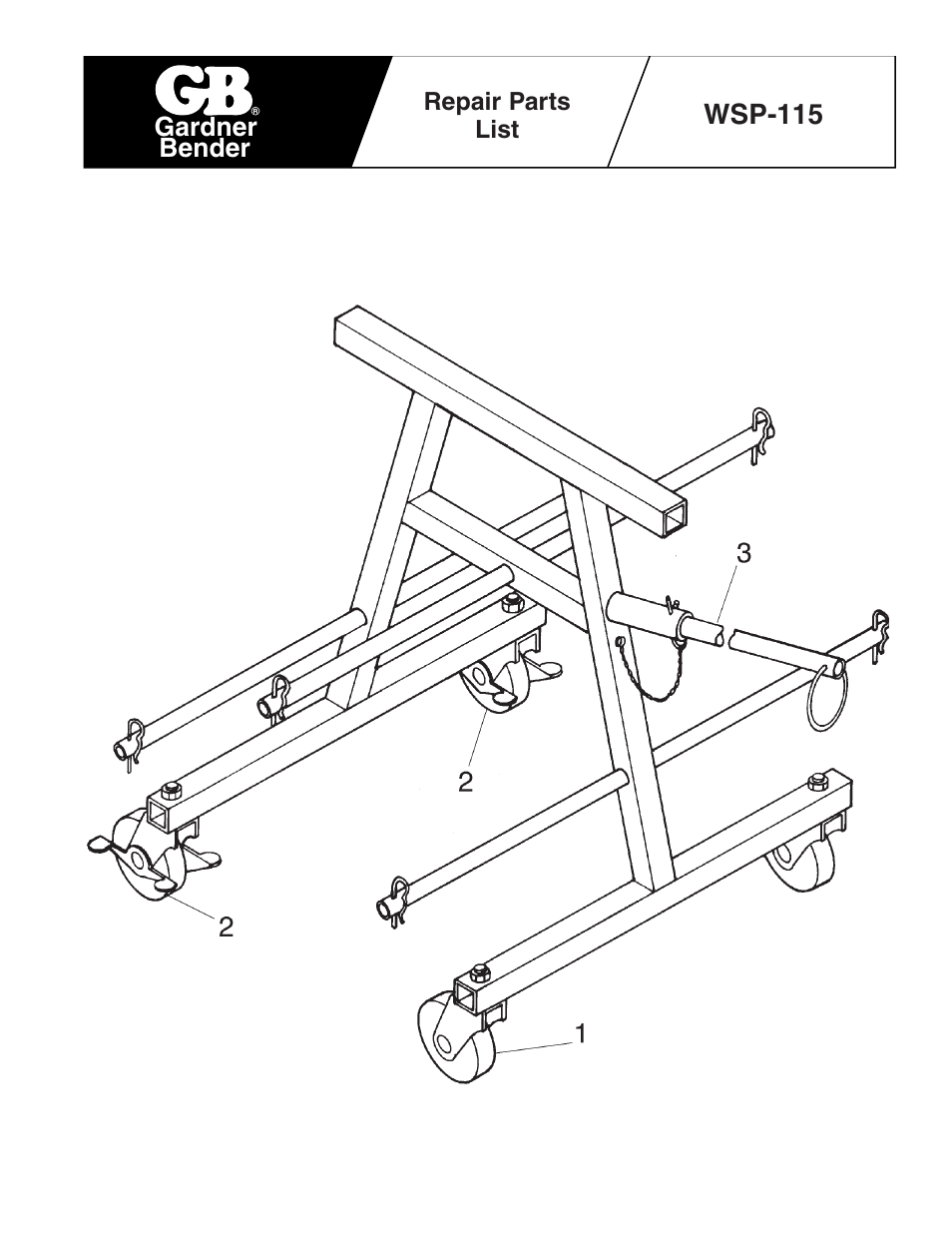 Gardner Bender WSP-115 Wire Cart User Manual | 2 pages