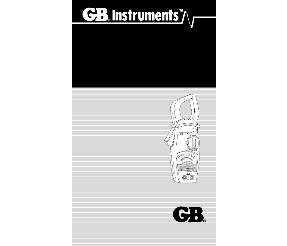 Gardner Bender GCM-500 Clamp-On Multimeter User Manual | 13 pages