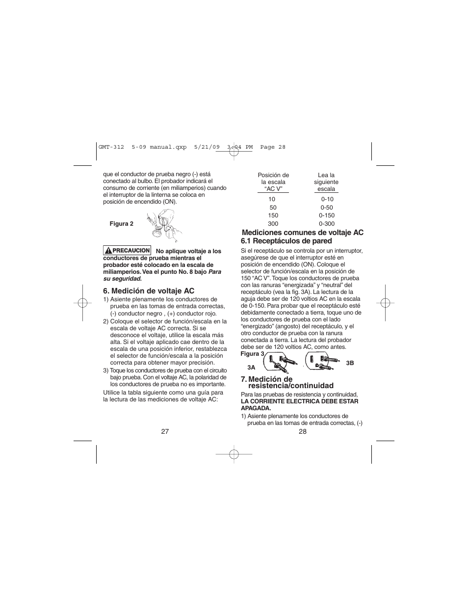 Gardner Bender GMT-312 5 Function Analog Multimeter User Manual | Page 15 / 26