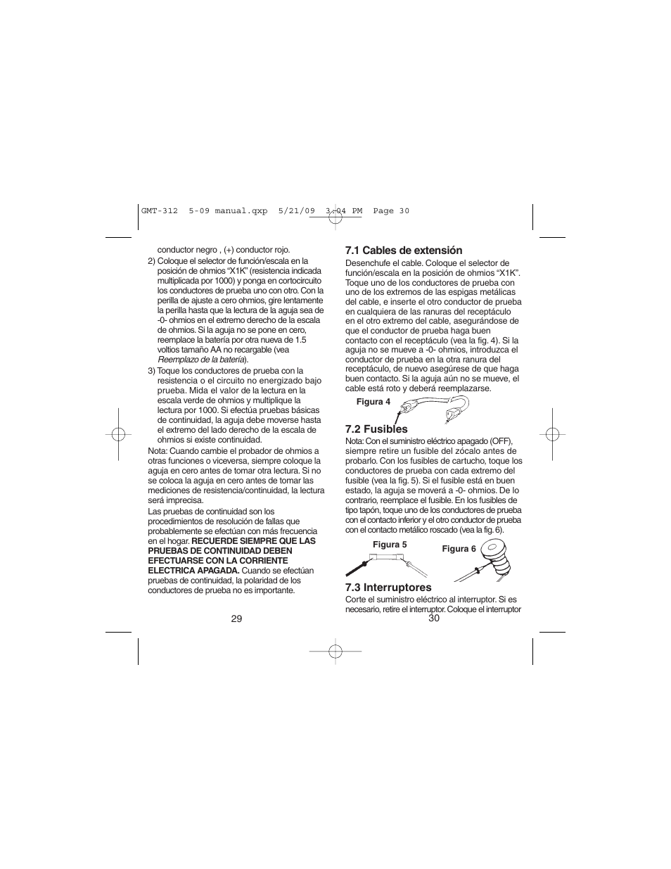 Gardner Bender GMT-312 5 Function Analog Multimeter User Manual | Page 16 / 26