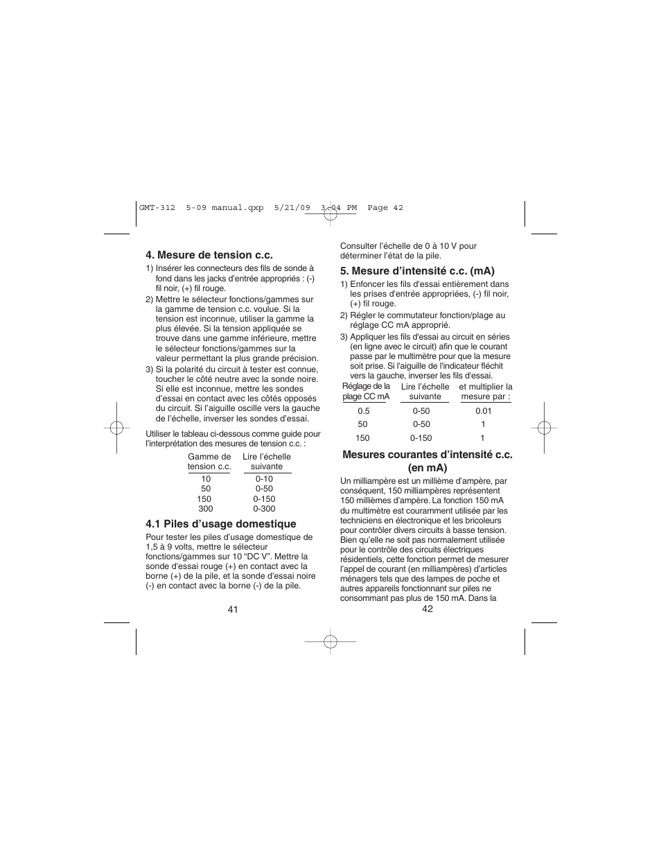 Gardner Bender GMT-312 5 Function Analog Multimeter User Manual | Page 22 / 26
