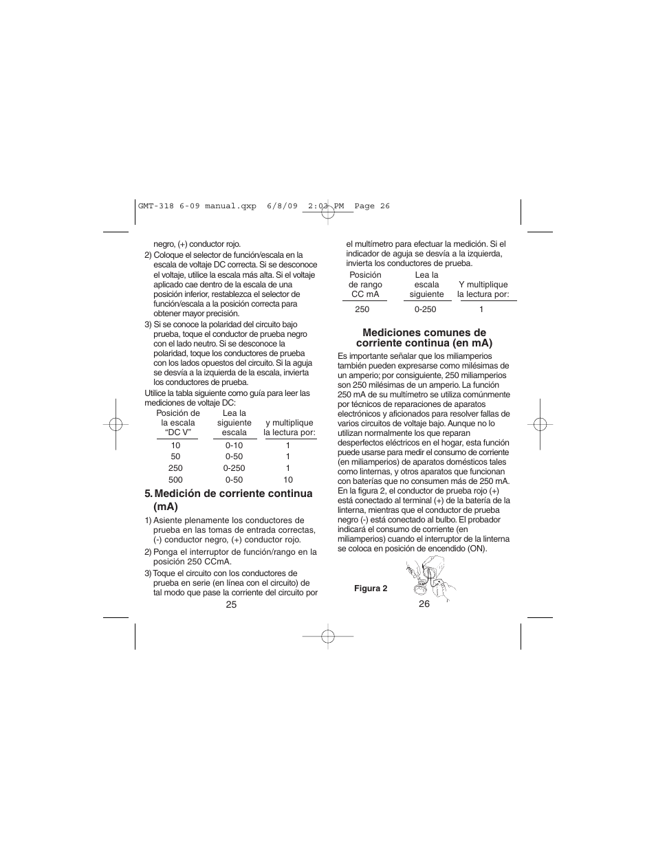 Gardner Bender GMT-318 6 Function Analog Multimeter User Manual | Page 14 / 26