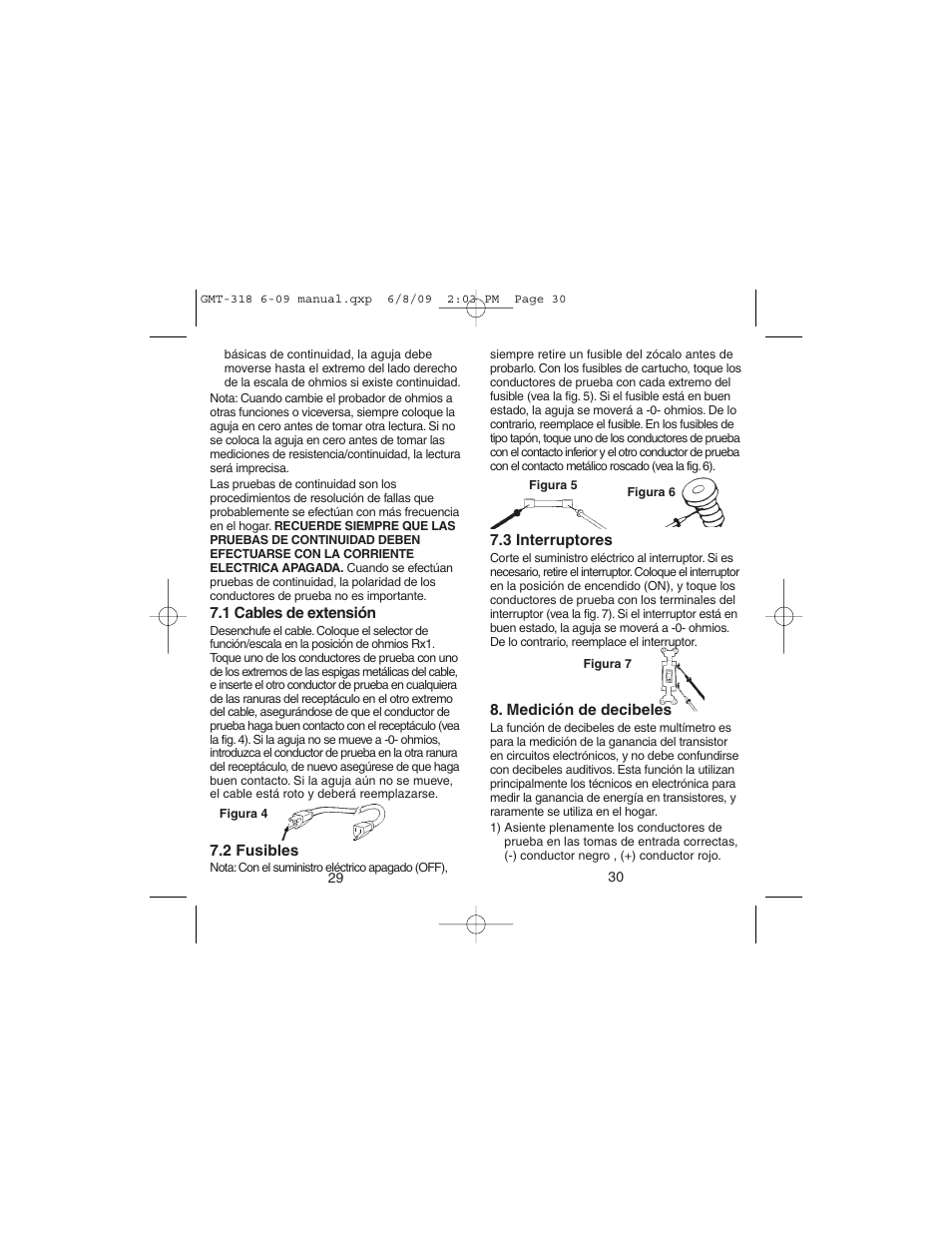 Gardner Bender GMT-318 6 Function Analog Multimeter User Manual | Page 16 / 26