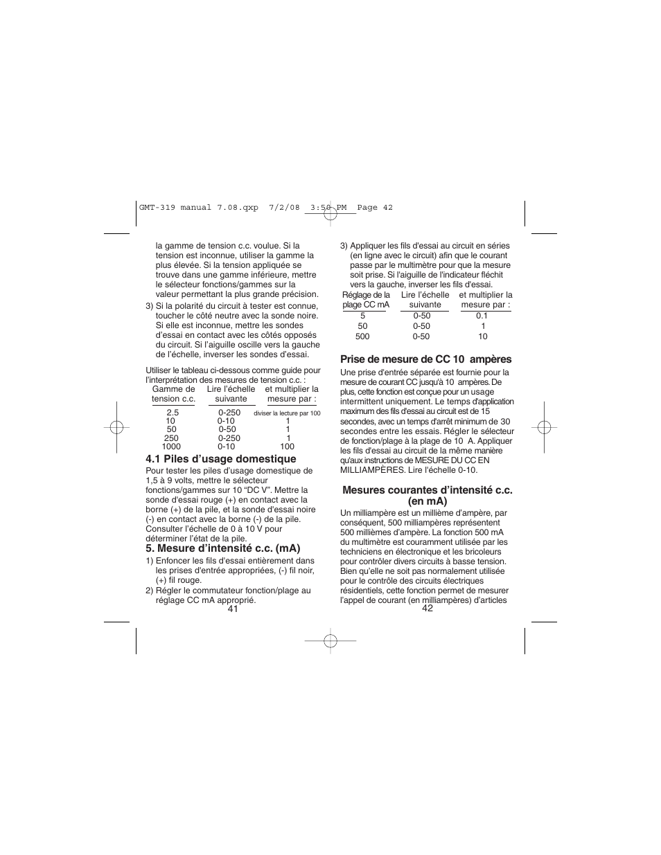 Gardner Bender GMT-319 7 Function Analog Multimeter User Manual | Page 22 / 26