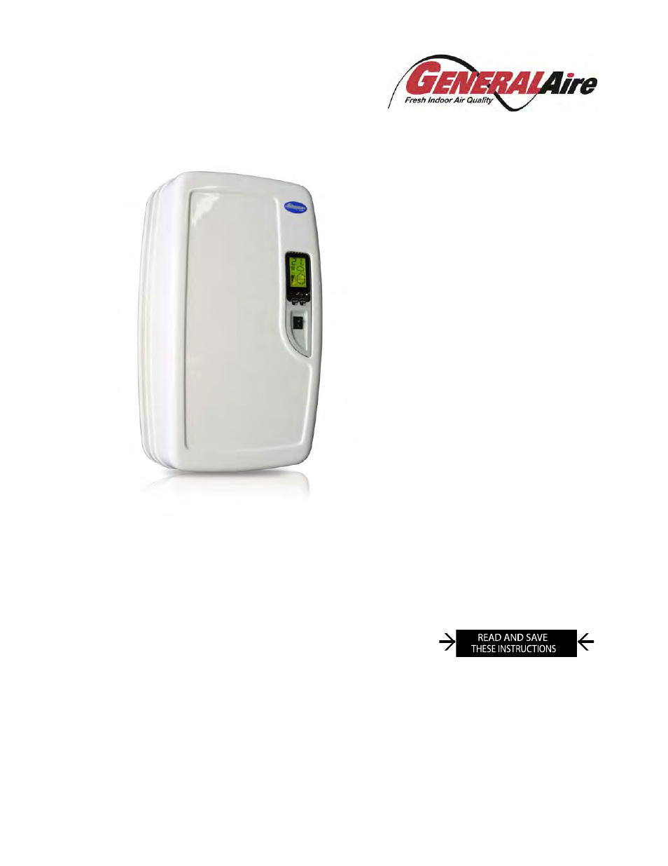 GeneralAire DS50 LC Elite Steam User Manual | 28 pages