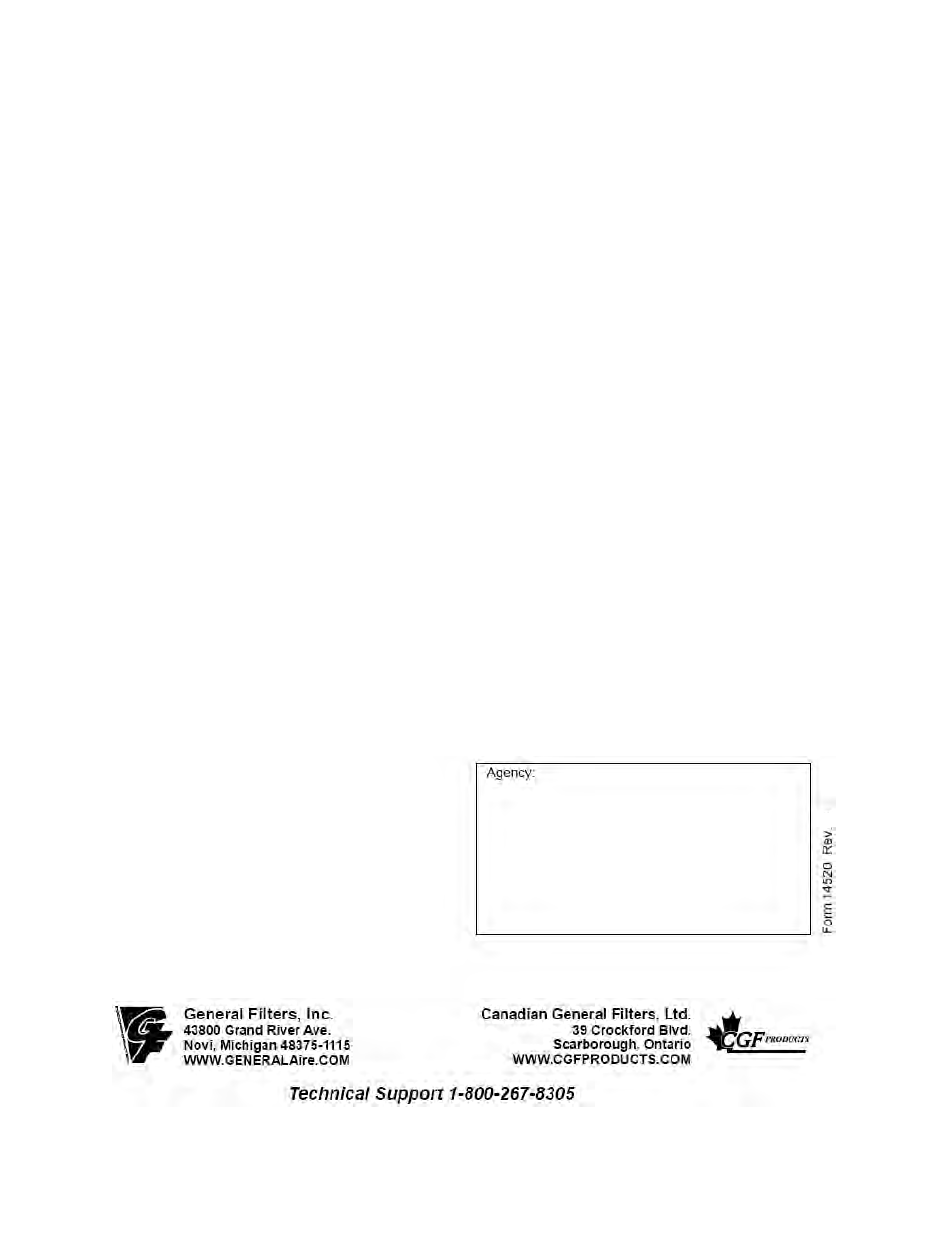 Electronic air cleaner limited five year warranty | GeneralAire GA50A20 User Manual | Page 15 / 16