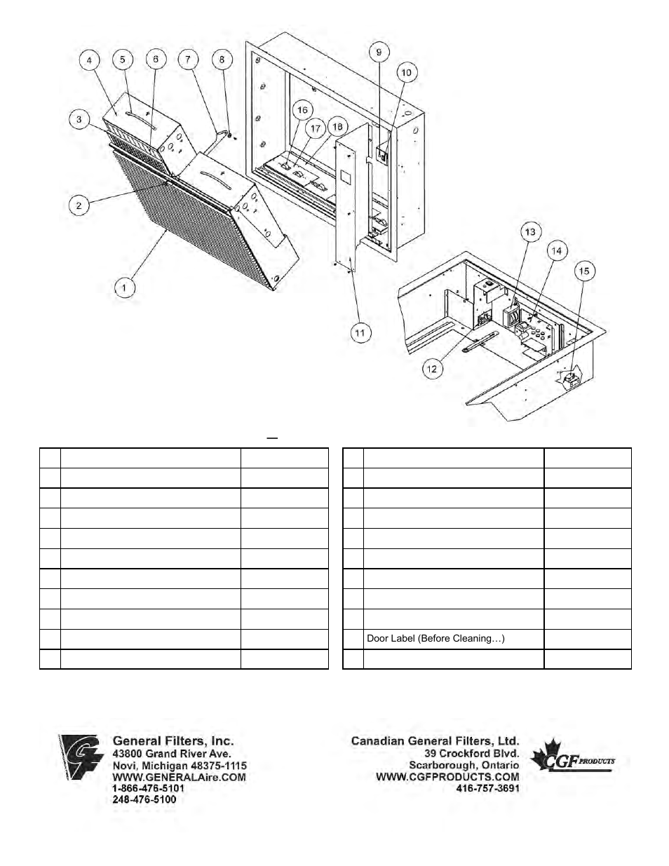 GeneralAire GA52F32 User Manual | Page 9 / 12