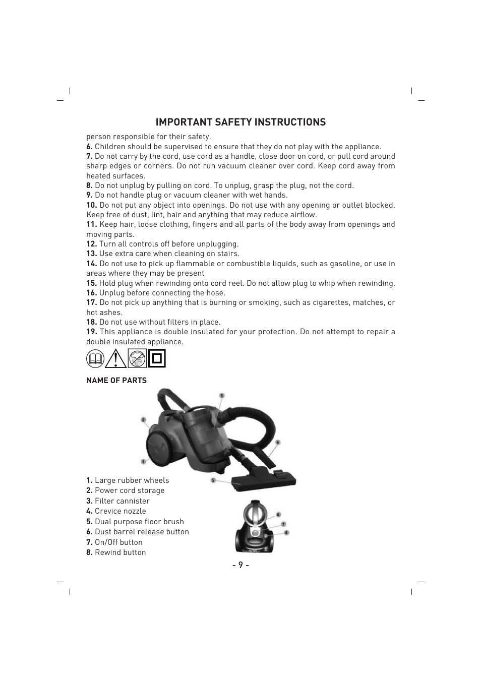 SINBO SVC 3459 User Manual | Page 10 / 51