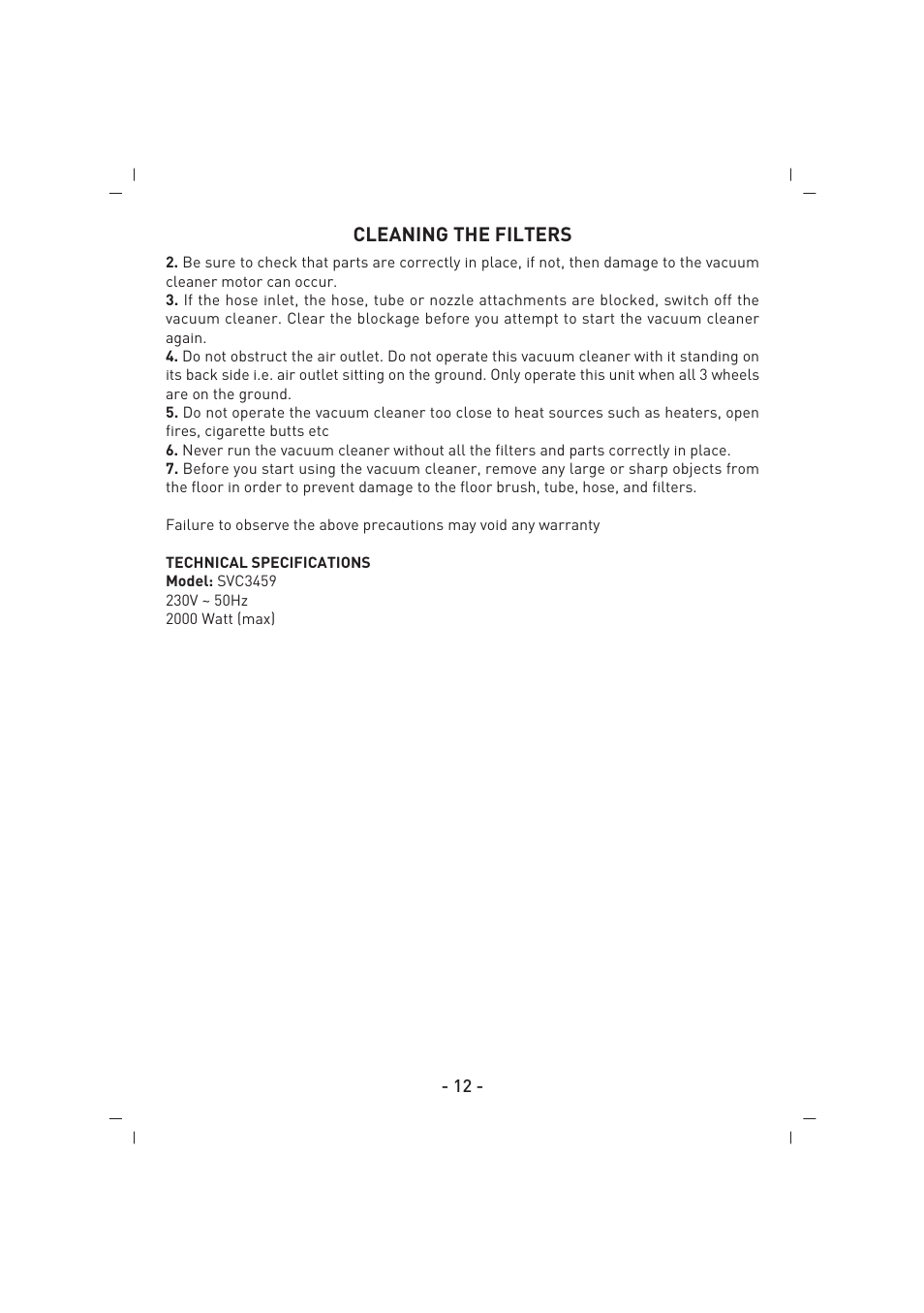 SINBO SVC 3459 User Manual | Page 13 / 51