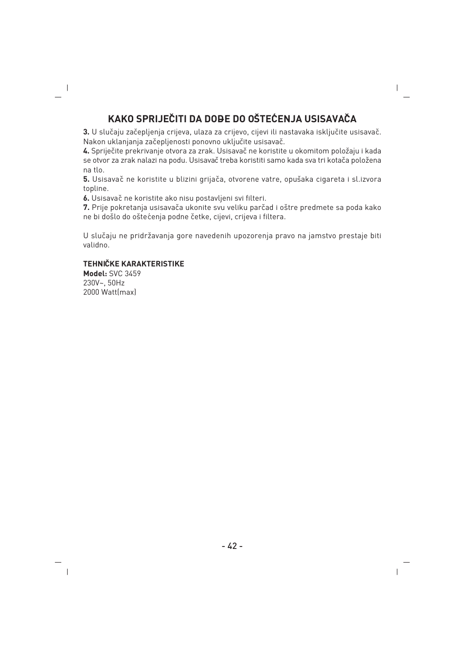 SINBO SVC 3459 User Manual | Page 43 / 51