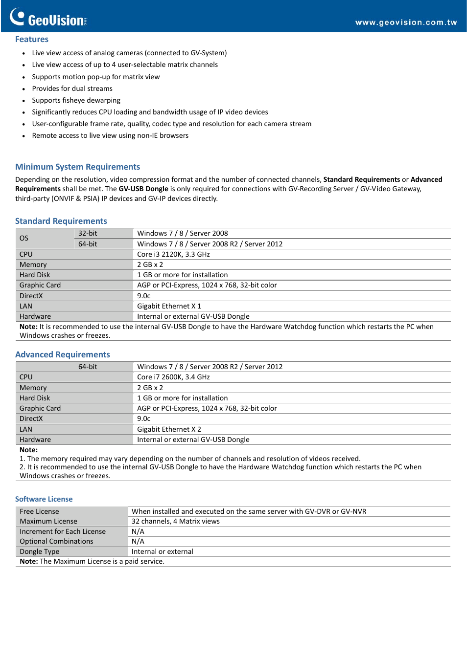 GeoVision Mobile Server User Manual | Page 3 / 4