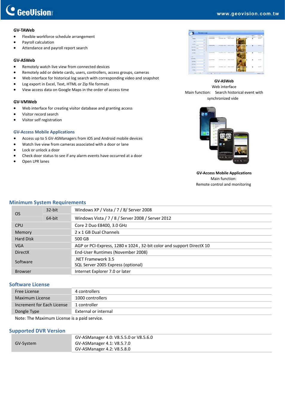 GeoVision ASManager User Manual | Page 2 / 3