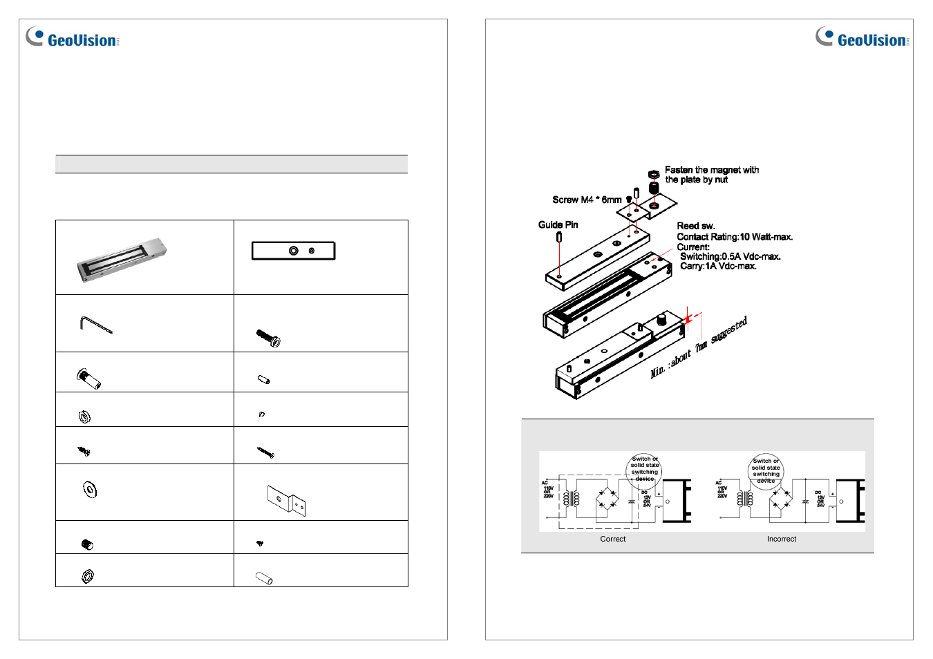 GeoVision MLSH01-0 User Manual | 3 pages