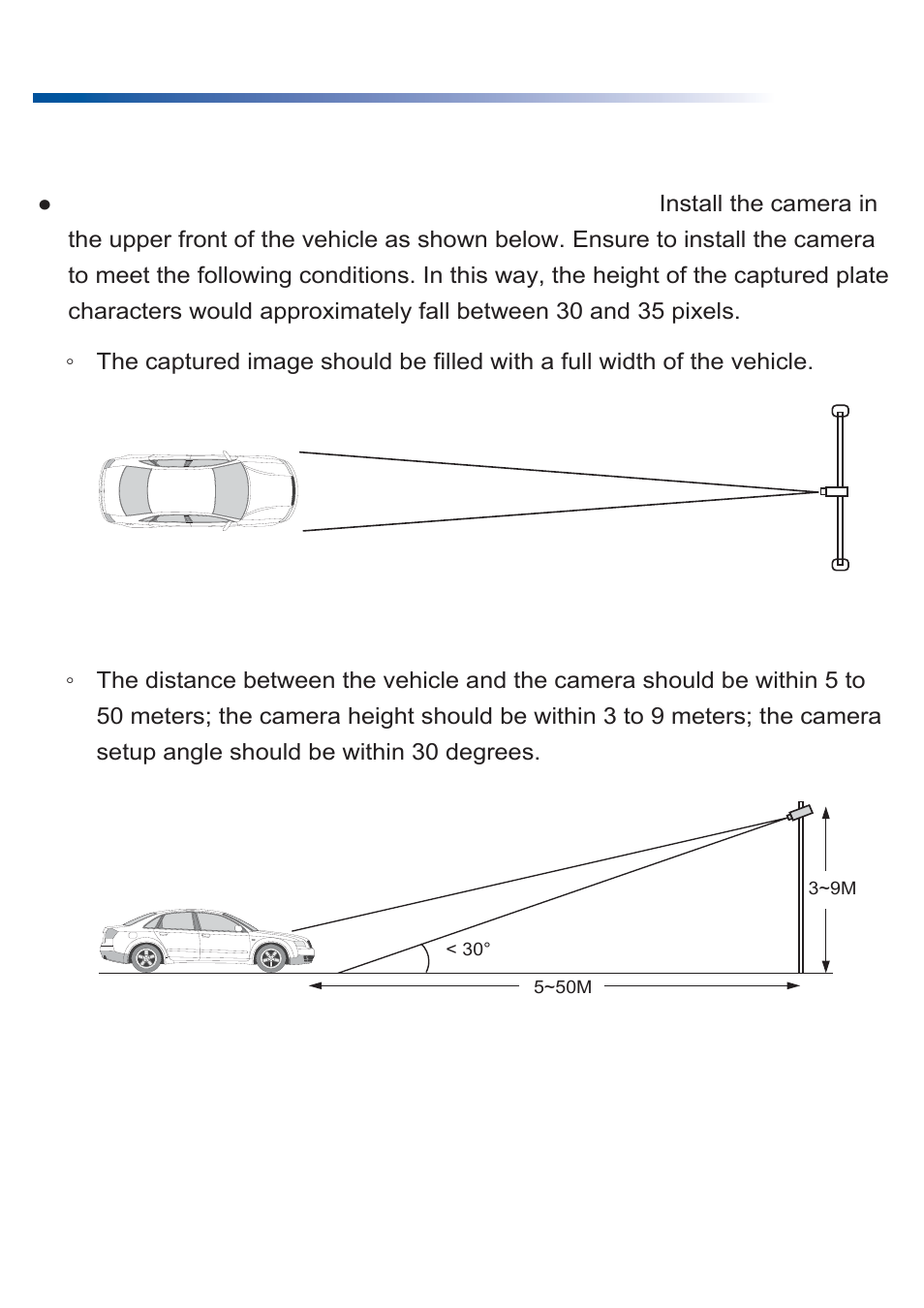 Lpr camera installation guidelines | GeoVision LPR User Manual | Page 8 / 12