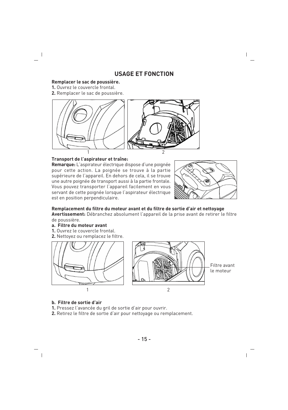 Usage et fonction | SINBO SVC 3446 User Manual | Page 16 / 50