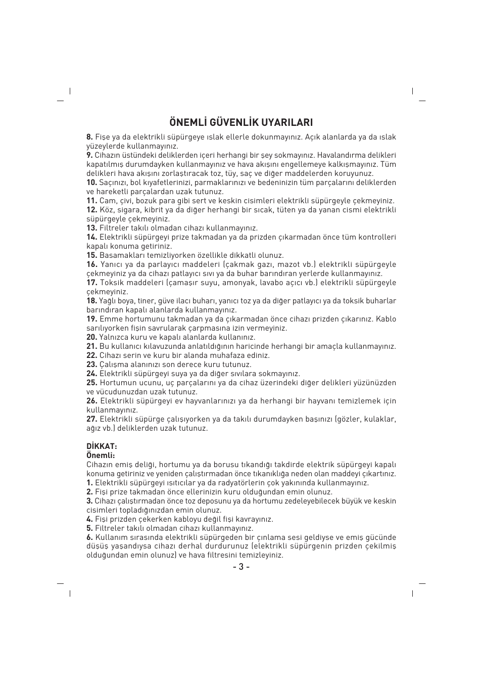 SINBO SVC 3446 User Manual | Page 4 / 50