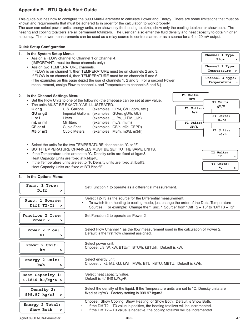 GF Signet 8900 Multi-Parameter Controller User Manual | Page 47 / 52