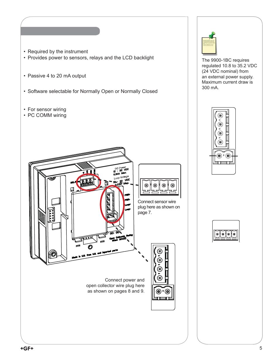 Terminal identifi cation | GF Signet 9900-1BC Batch Controller System User Manual | Page 5 / 28